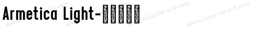 Armetica Light字体转换